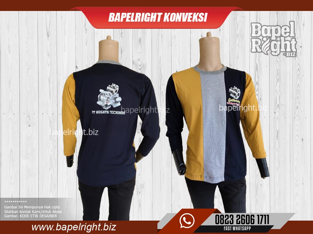 Desain Kaos Lengan Panjang
